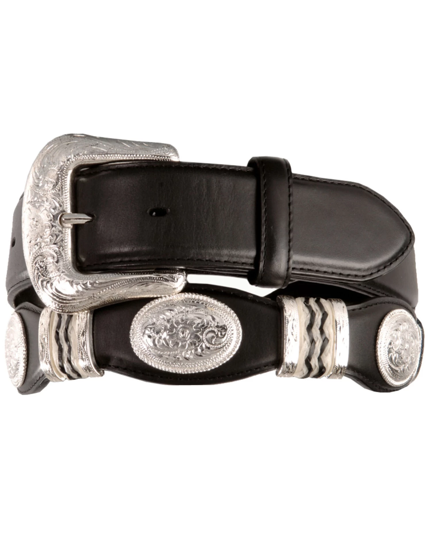 Tony Lama Scalloped Leather Belt