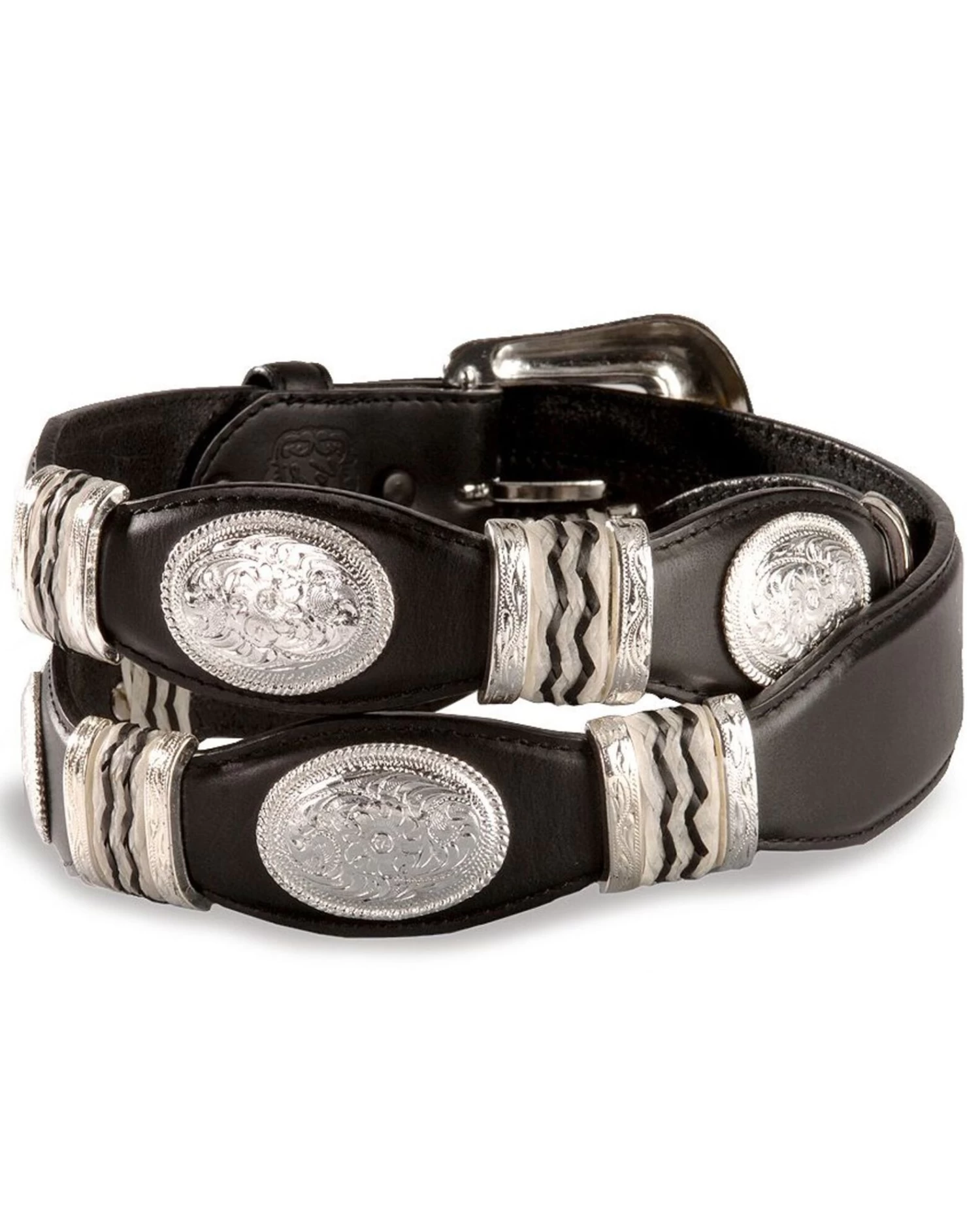 Tony Lama Scalloped Leather Belt - Image 2