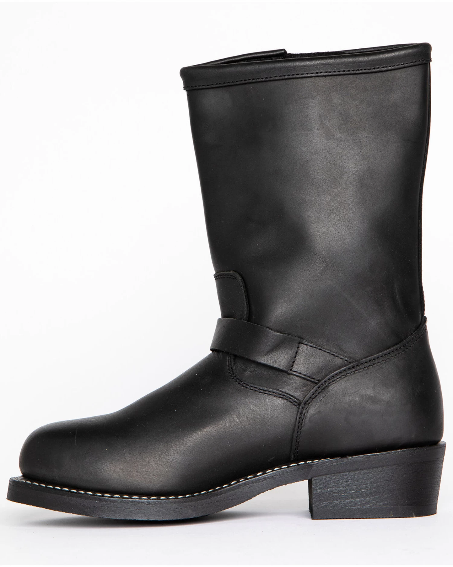 Brothers & Sons Men's Engineer Motorcycle Boots - Round Toe - Image 3