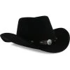 Cody James Men's Santa Ana Black Wool Felt Hat
