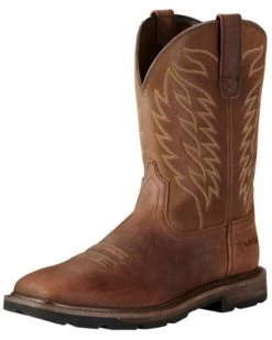 Ariat Men's Groundbreaker Square Toe Western Work Boots