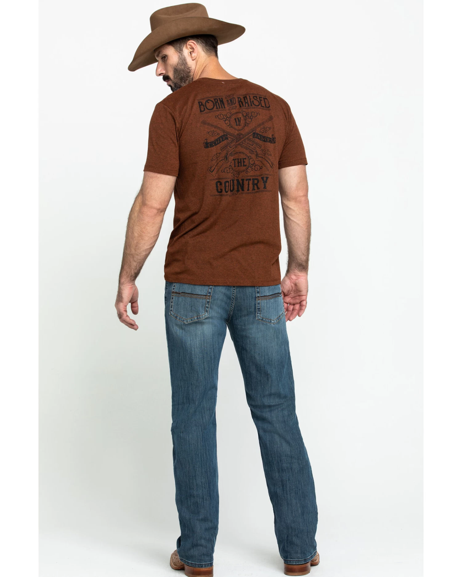 Cody James Men's Bozeman Medium Wash Stretch Slim Bootcut Jeans - Image 5