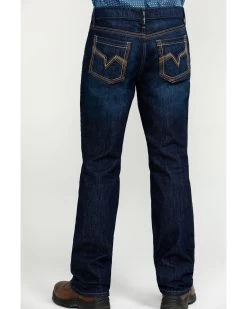 Cody James Men's FR Millikin Dark Slim Bootcut Work Jeans