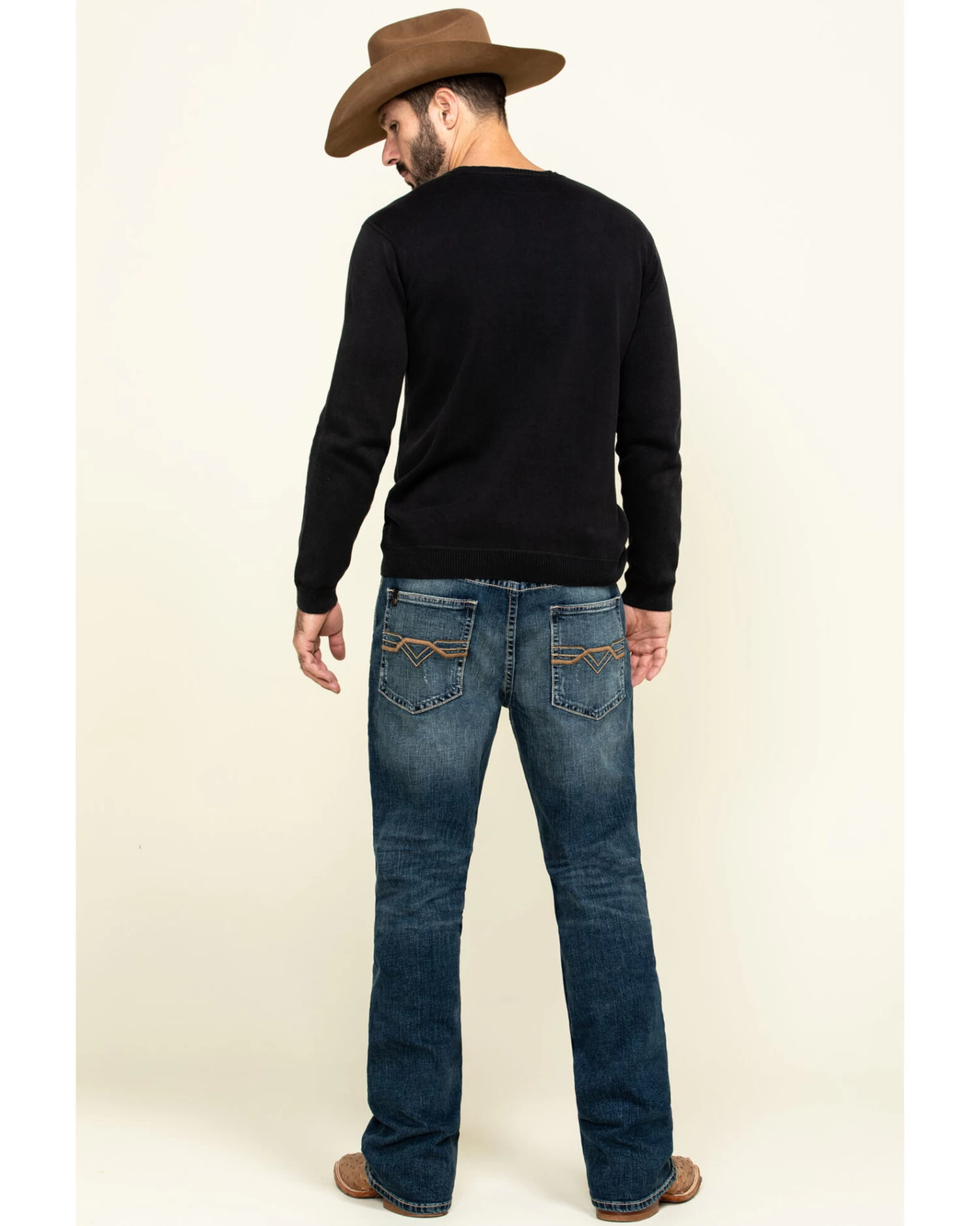 Cody James Core Men's Sundance Medium Wash Stretch Slim Bootcut JeansĀ - Image 5