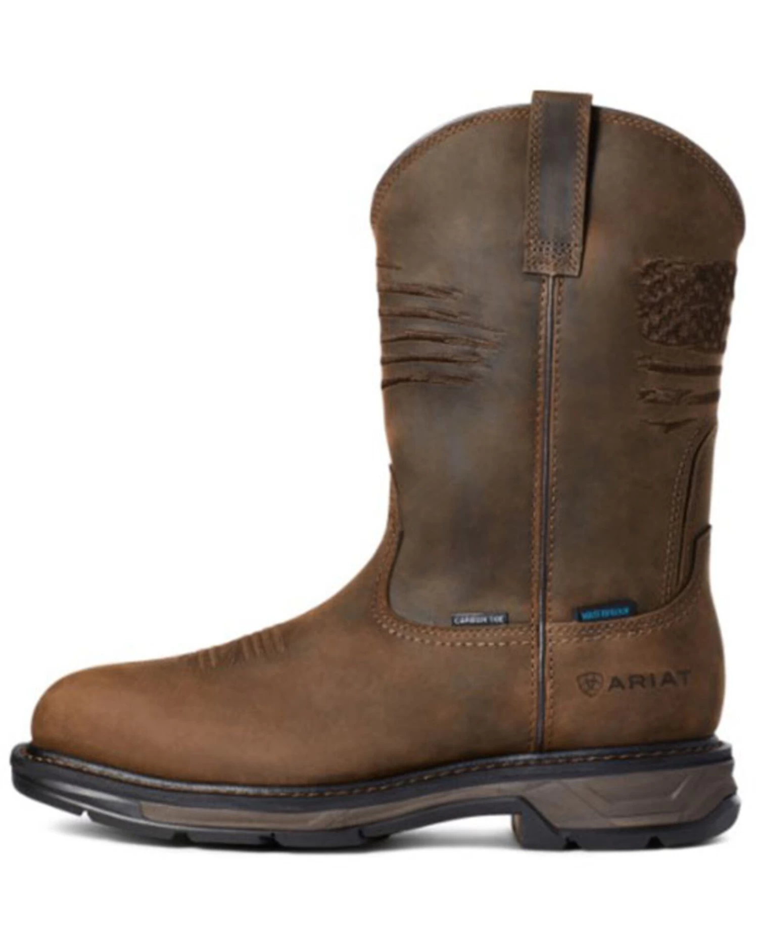 Ariat Men's Workhog Patriot Waterproof Western Work Boots - Carbon Toe - Image 2
