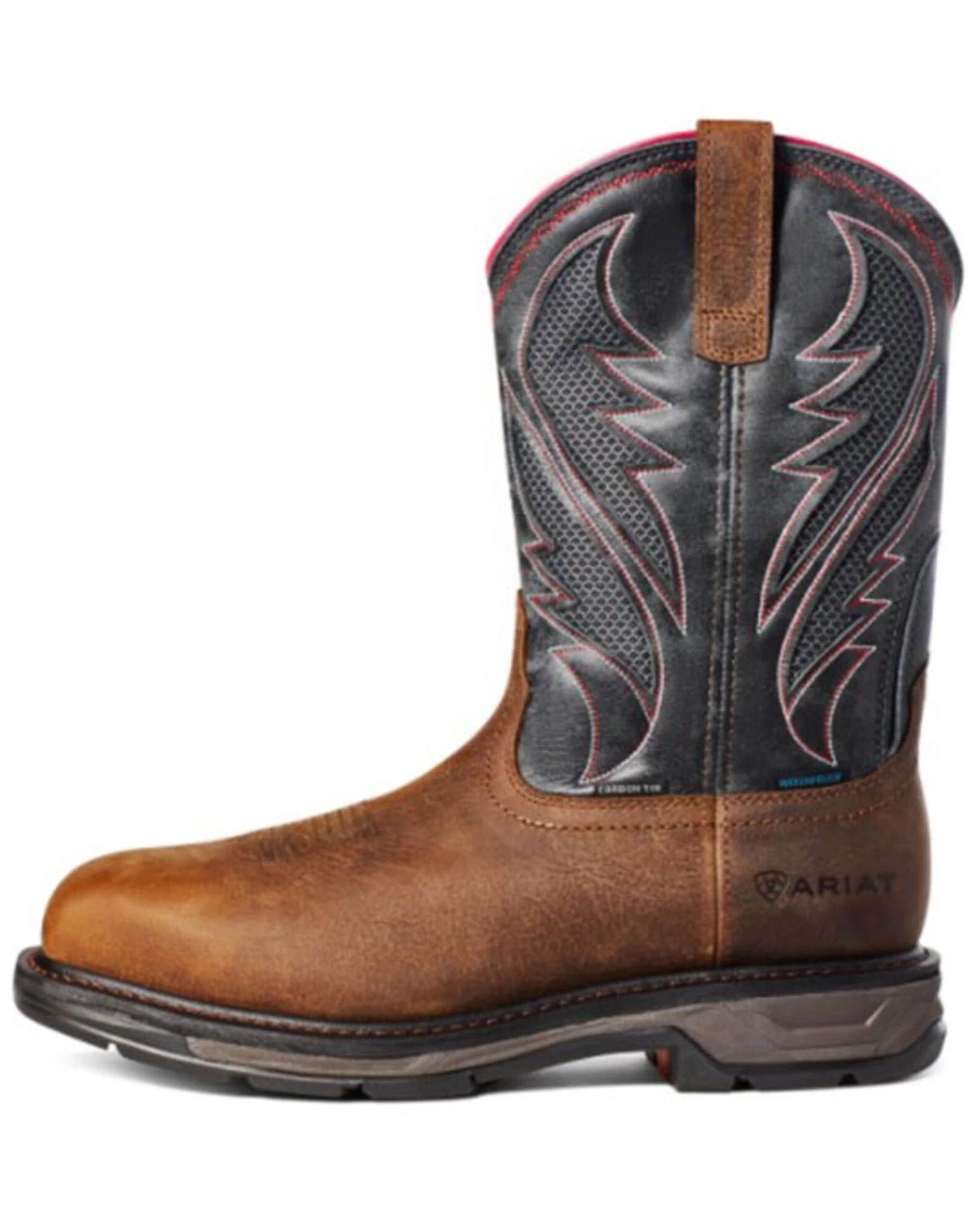 Ariat Men's Workhog Waterproof Western Work Boots - Broad Square Toe - Image 2
