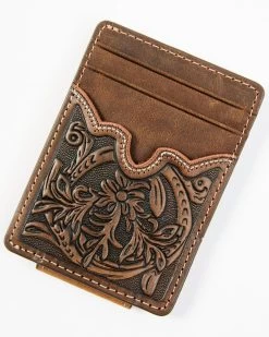 Cody James Men's Brown Ostrich Money Clip