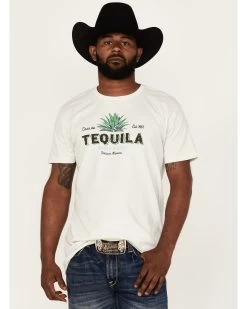 Cody James Men's Tequila Shot Ivory Graphic Short Sleeve T-Shirt 