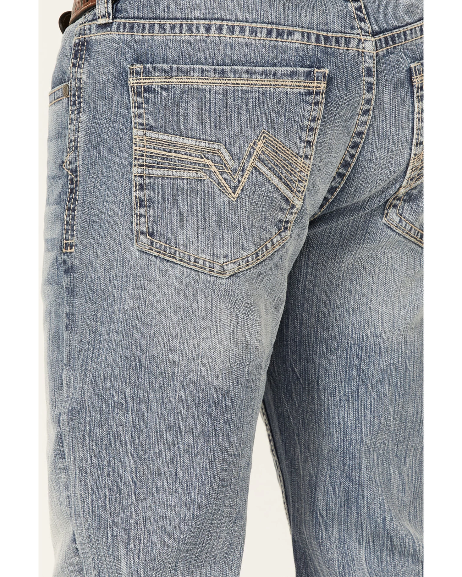 Cody James Men's Hacienda Medium Wash Stretch Slim Bootcut Jeans - Image 4