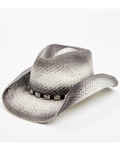 Cody James Men's Ombre Gray Bartolome Straw Hat