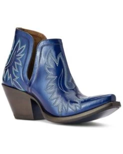 Ariat Women's Dixon Sin City Western Booties - Snip Toe