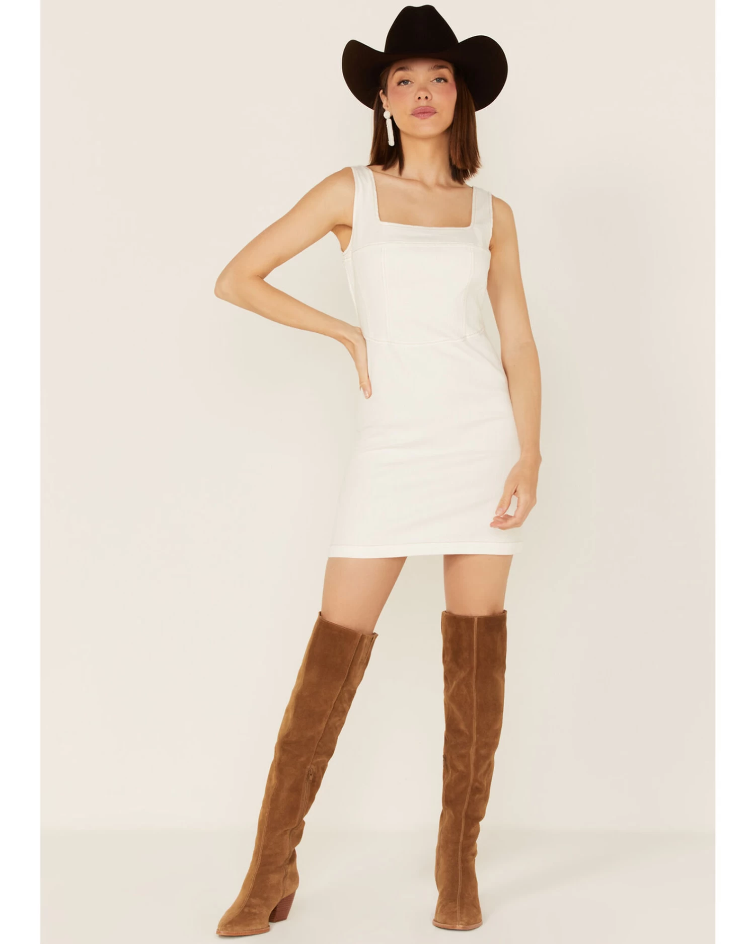 Sadie & Sage Women's Afton Denim Sleeveless Mini Dress