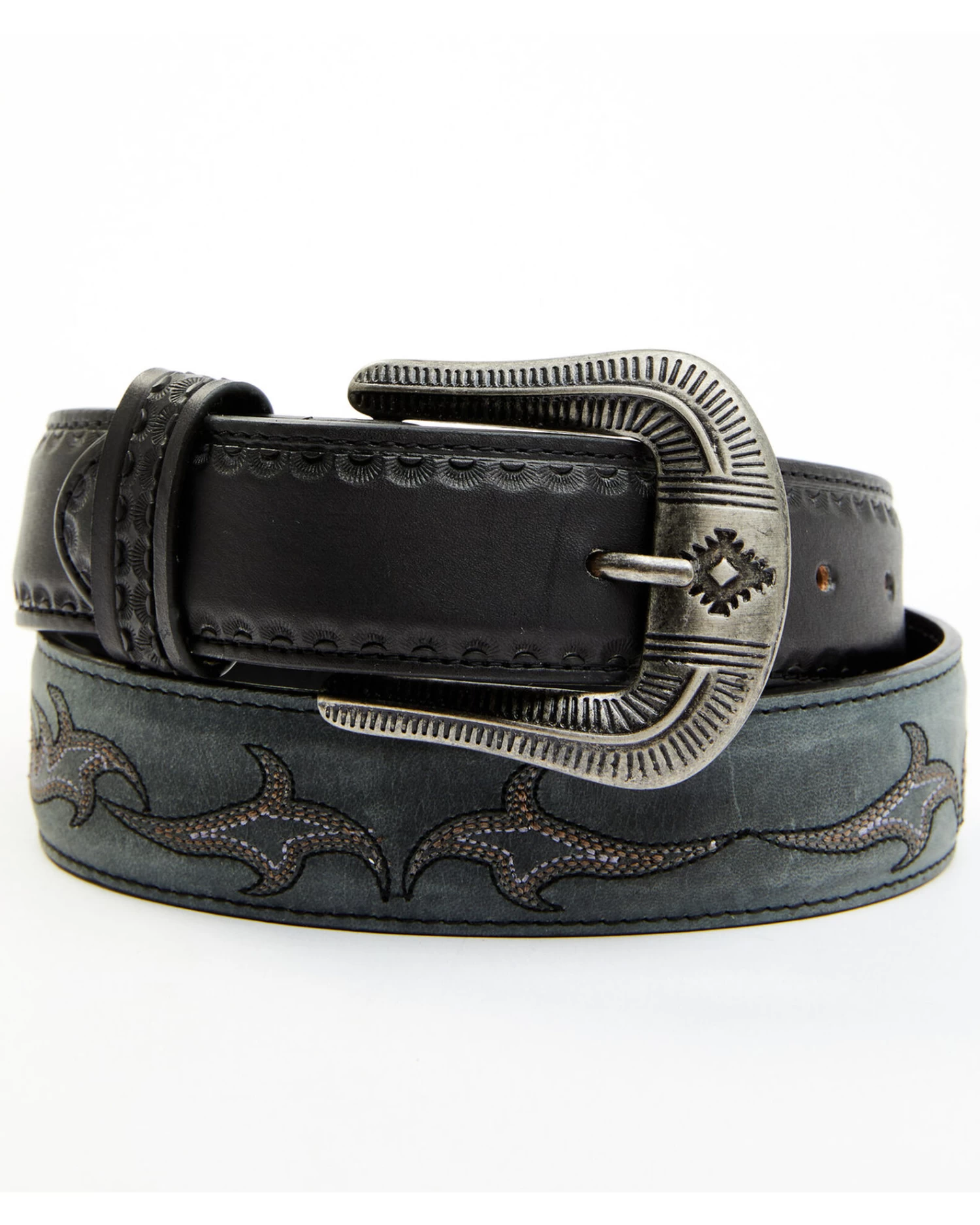 Moonshine Spirit Men's Mad Cat Western Leather Belt