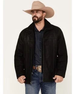 Scully Men's Suede Double Collar Jacket