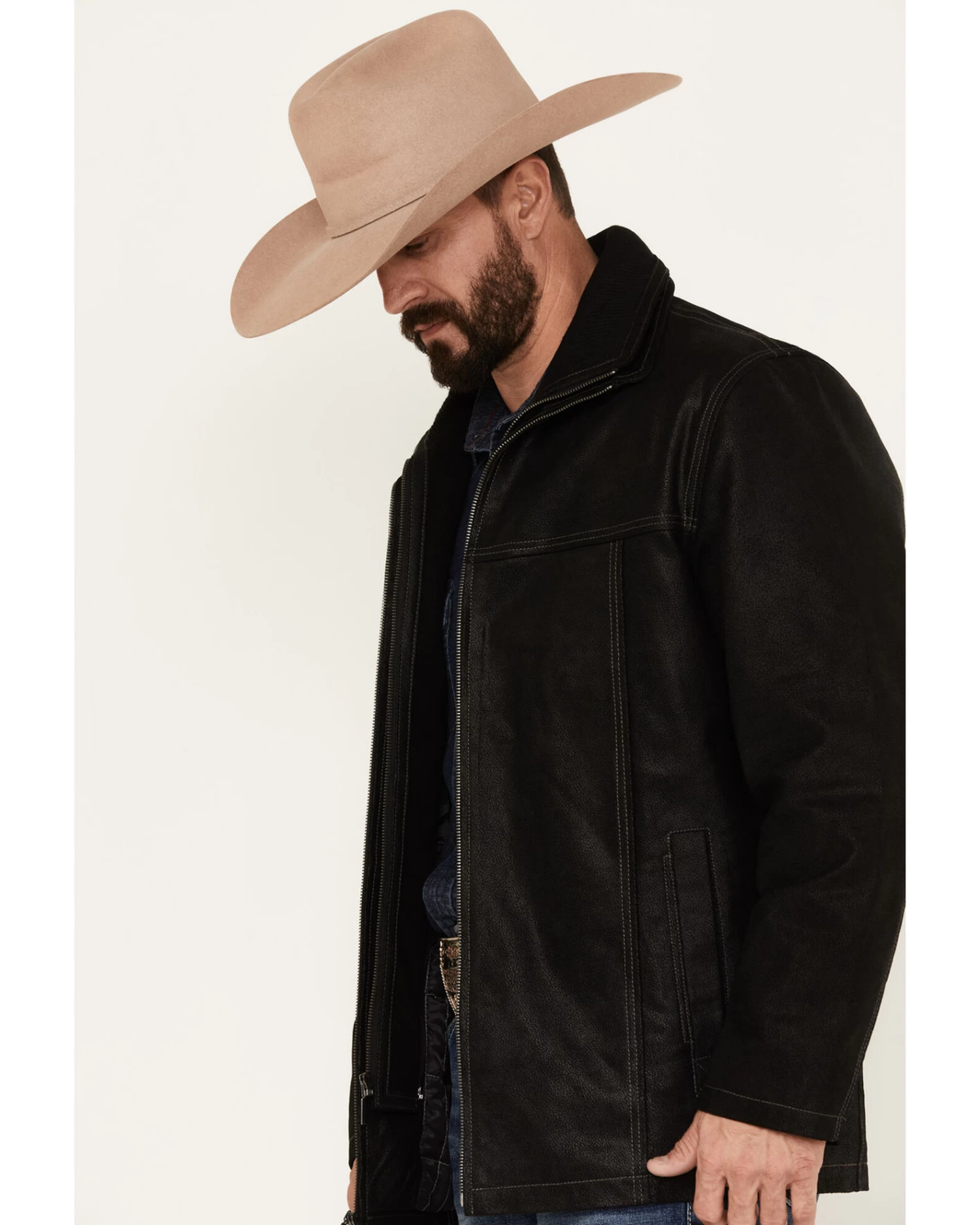 Scully Men's Suede Double Collar Jacket - Image 2