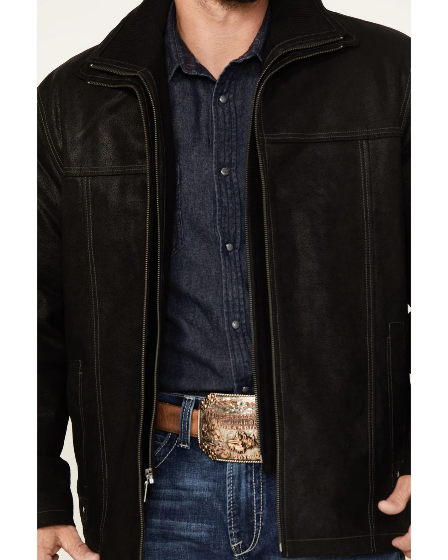 Scully Men's Suede Double Collar Jacket - Image 3