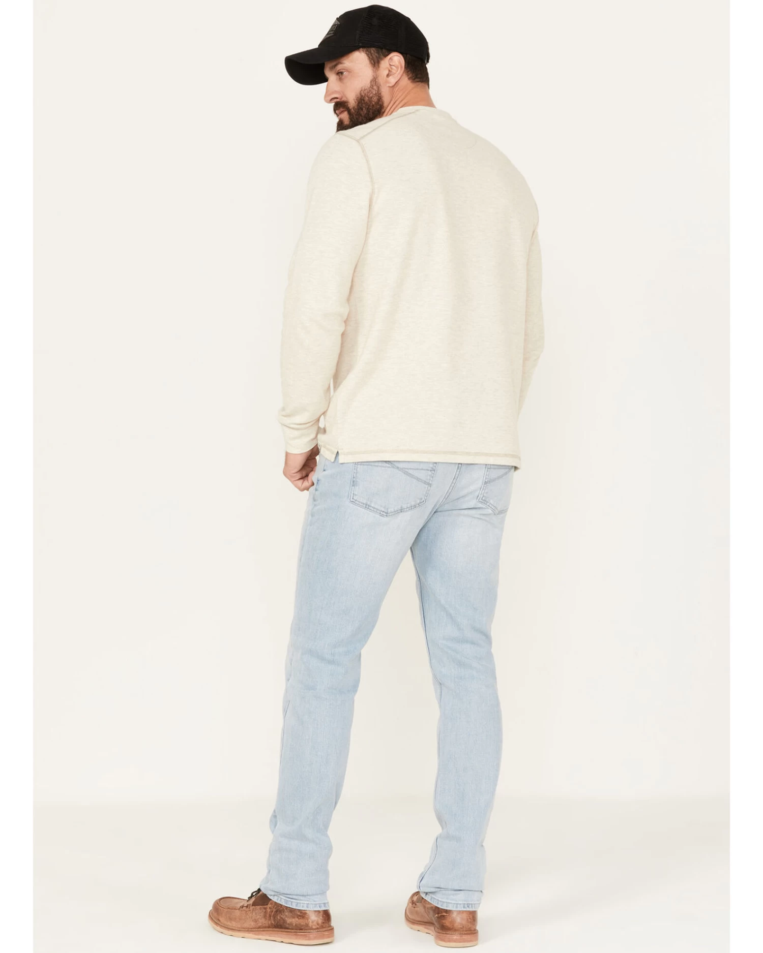 Brothers & Sons Men's Sedona Light Wash Slim Straight Stretch Denim Jeans - Image 3