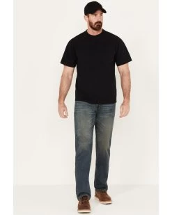Hawx Men's Medium Wash Bootcut Work Jeans