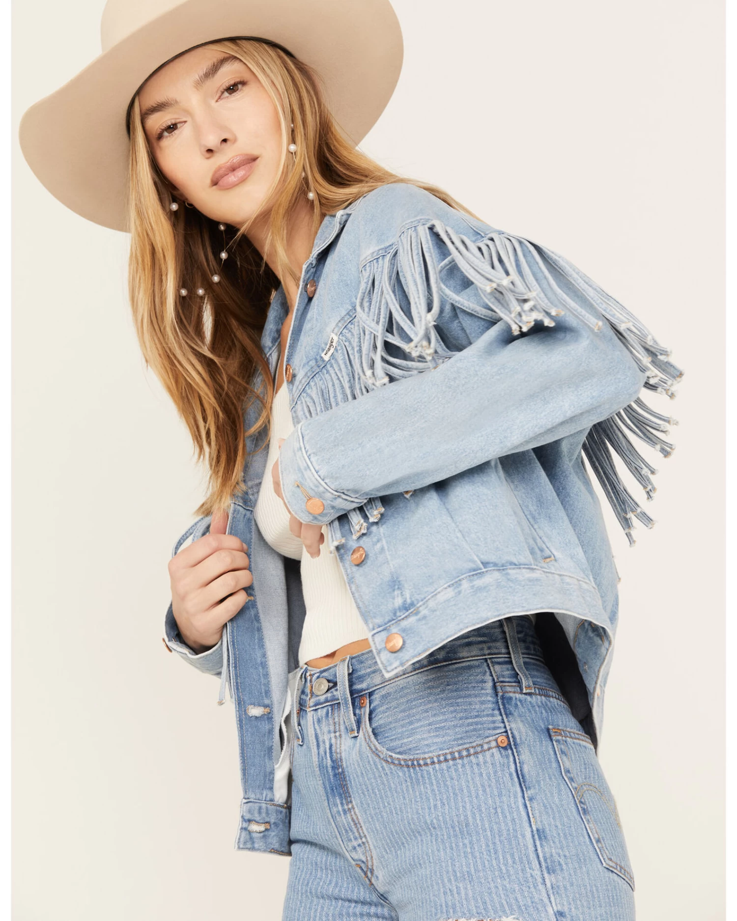 Wrangler Women's Throwback Fringe Jacket - Image 3