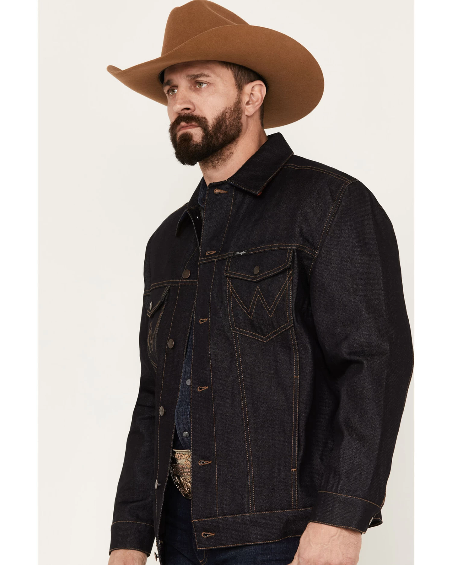 Wrangler X Pendleton Men's Dark Wash Denim Jacket - Image 2