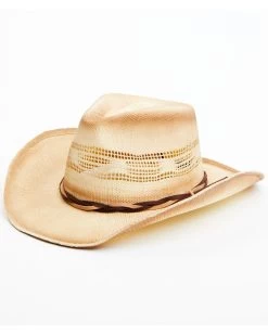 Shyanne Women's Natural Braided Band Straw Cowboy Hat