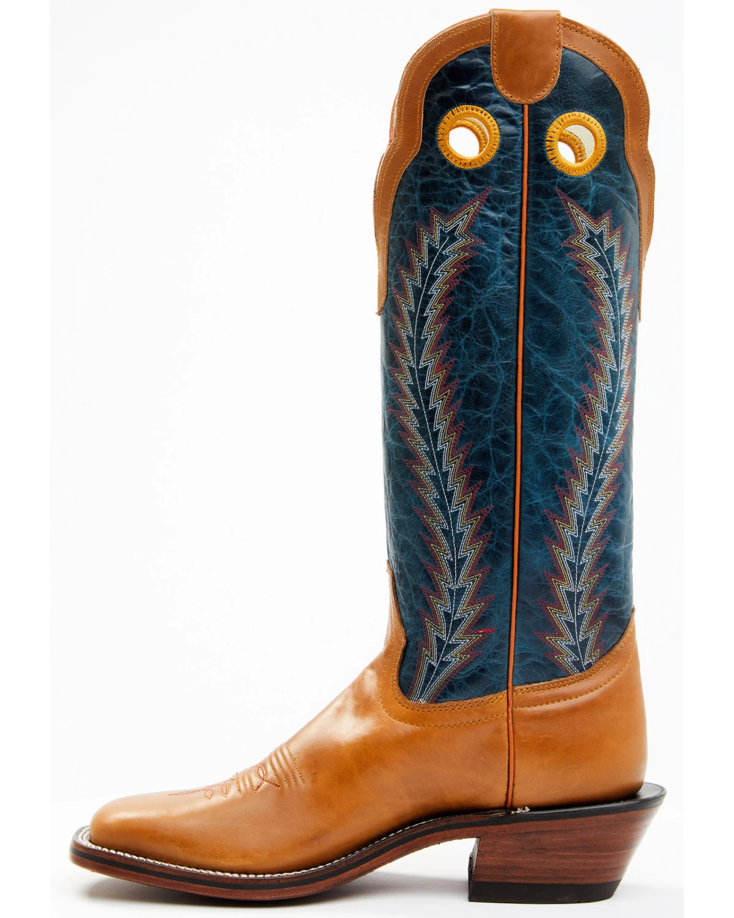Hondo Boots Men's Crazy Horse Western Boots - Broad Square Toe - Image 3