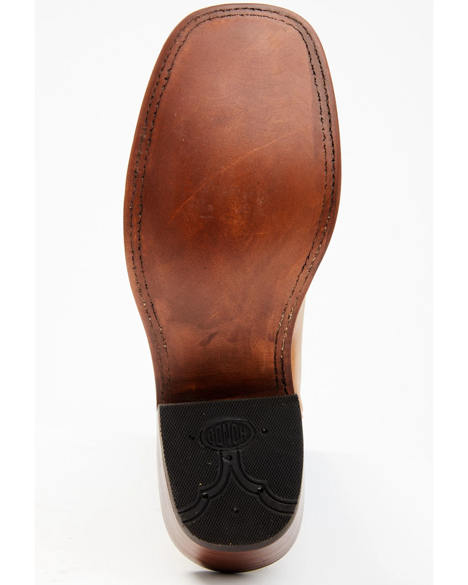 Hondo Boots Men's Crazy Horse Western Boots - Broad Square Toe - Image 7